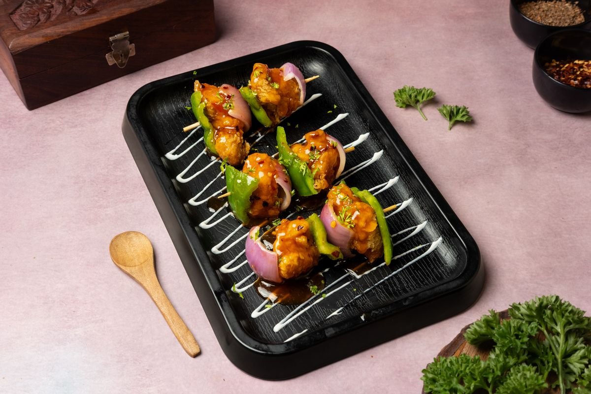 Honey Chicken Skewers - Appetizers at Cozy Cafe in Velachery